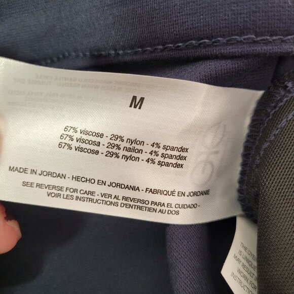 Gloria Vanderbilt Women Navy Cropped Ponte Pants With Tummy Control Panel Medium - Picture 7 of 10